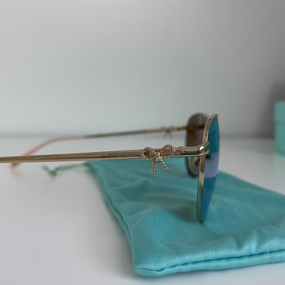 Tiffany & Co. TF3044 Mirrored Aviator Sunglasses - Picture 6 of 12